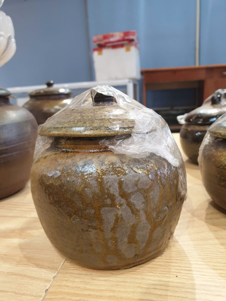 GỐM SÀNH - TRỞ VỀ VỚI ĐẤT MẸ Hũ gốm sành hoả biến đẹp 500ml-1