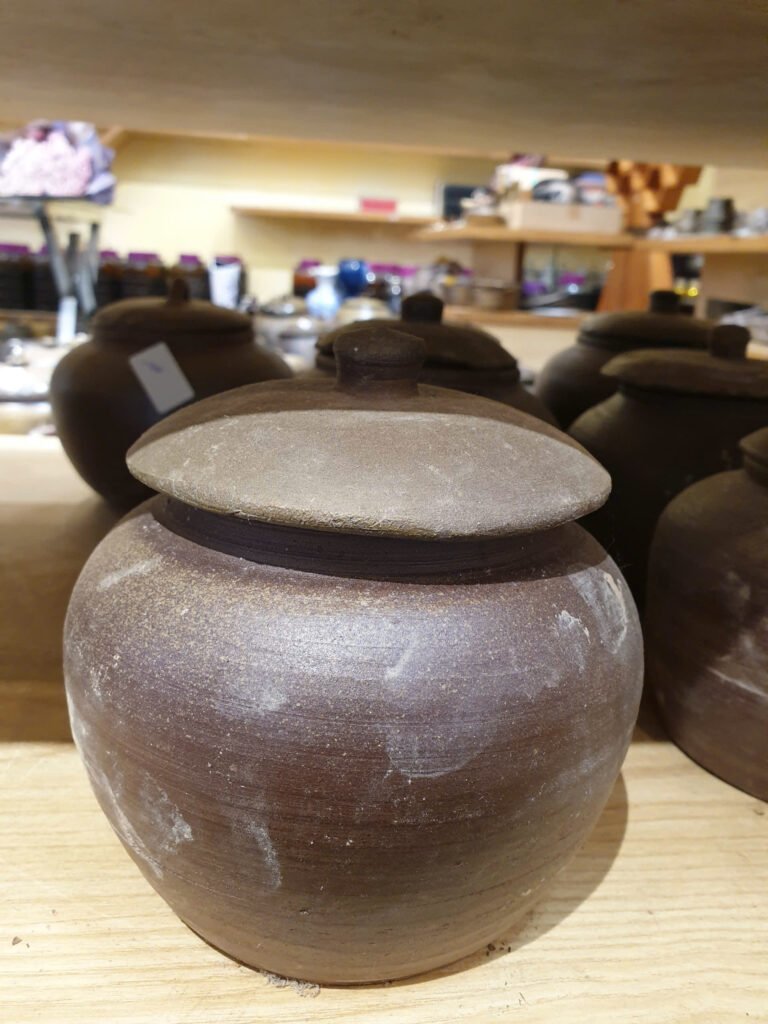 GỐM SÀNH - TRỞ VỀ VỚI ĐẤT MẸ Hũ sành tròn 1 lít đỏ 110k-5