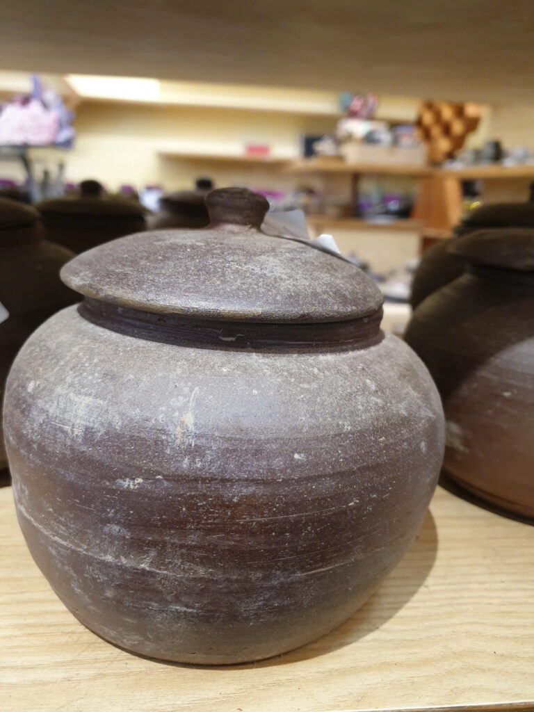 GỐM SÀNH - TRỞ VỀ VỚI ĐẤT MẸ Hũ sành tròn 1 lít đỏ 110k-13