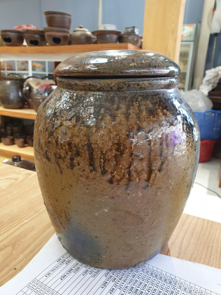 GỐM SÀNH - TRỞ VỀ VỚI ĐẤT MẸ CHUM 5 LÍT HOẢ BIẾN ĐẸP MẺ NẮP THANH LÝ 550K CÒN 500K -1